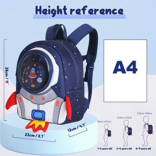 yisibo Rocket Toddler Backpack with Leash,3-6 Years Anti-lost Kids Backpack,Children Backpack for boys girls4