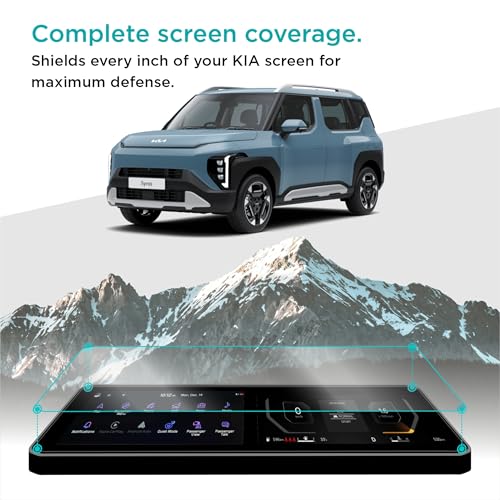 Image of Spartan Shield Screen Guard For NEW KIA SYROS 2026 || HTK | HTK+ | HTK(O) | HTX | HTX+ | HTX+(O) || 12.3 Inch Full Screen Protector | Anti Scratch | Water Repellant | High Touch Sensitivity | HD Clear || Syros 2025 Car Stereo Film || Android TouchScreen Accessories [Not Tempered Glass]