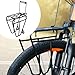 Menolana Mountain Bike Front Carrier Rack Accessory Easy to Install Sturdy Equipment, Metal Carrying, Premium Practical Luggage Holder