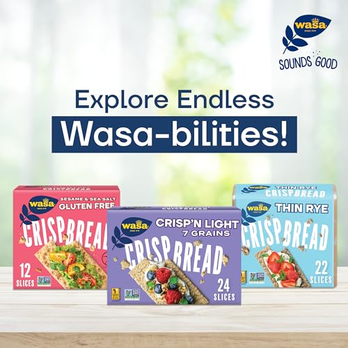 Wasa Gluten Free Original Crispbread, 5.4 oz (Pack of 10), Gluten Free Crackers, Non-GMO Ingredients - image 7