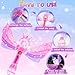 EagleStone Princess Bubble Wands for Kids, Bubble Machine for Toddlers, LED Light & Music Bubble Toys with 1 Li-ion Battery, Outdoor Easter Birthday Toys for Toddlers, 3 4 5 6 7 8 Year Old Girl Gifts