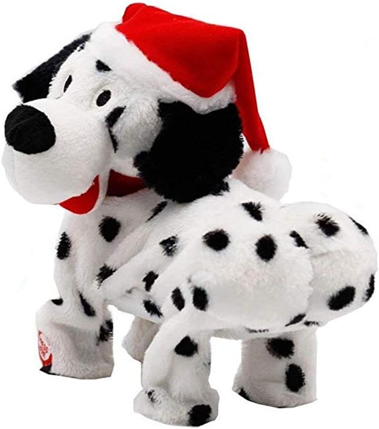 ZONLY Twerking Dog Santa Hat Twerks Dalmatian Dog Singing & Dancing Christmas Toy Gifts