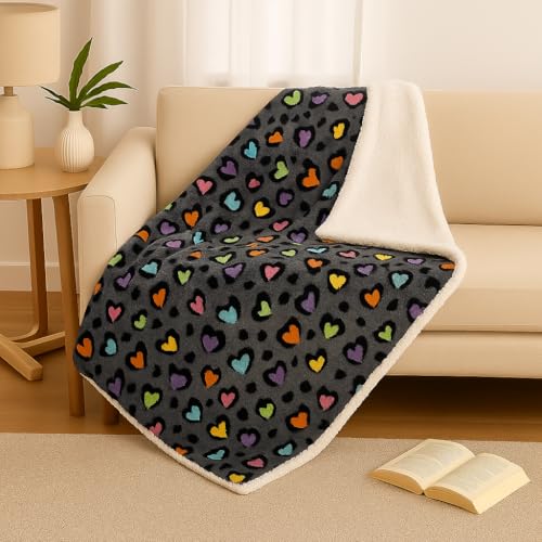 GX GARGIX Coperta in Pile, Plaid Caldo Invernale per Divano, Morbida Agnellato, Lavabile 200x200cm Varie Fantasie Inverno Autunno (DMO-8)