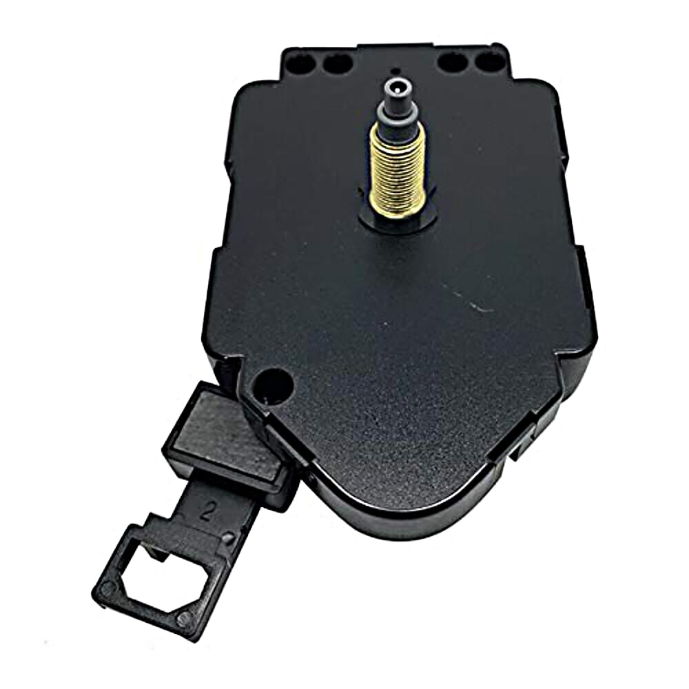 New Quartz Ticking Pendulum Battery Powered Clock Movement Mechanism 3.6mm & 5.5mm Hand Holes M2188 Compatible (Long - 15.4mm Gold Thread)