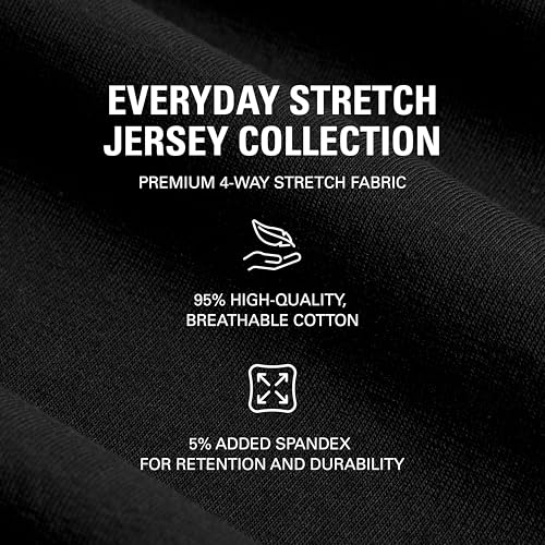 STRONGSIZE V-Neck T-Shirts for Men – Big and Tall Mens Stretch T Shirt3