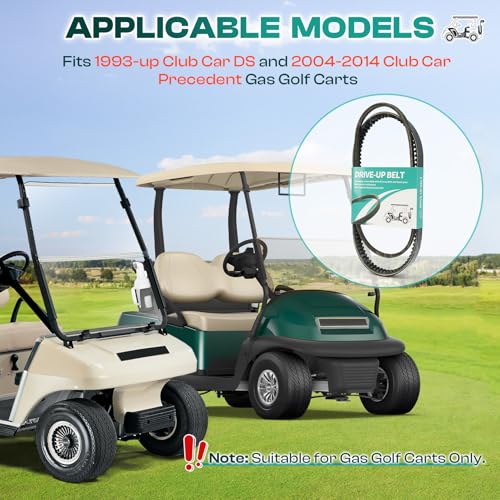 Image of DRIVE UP 1016203 101916701 Starter Generator and Drive Belt Kit for Club Car DS Precedent Golf Cart