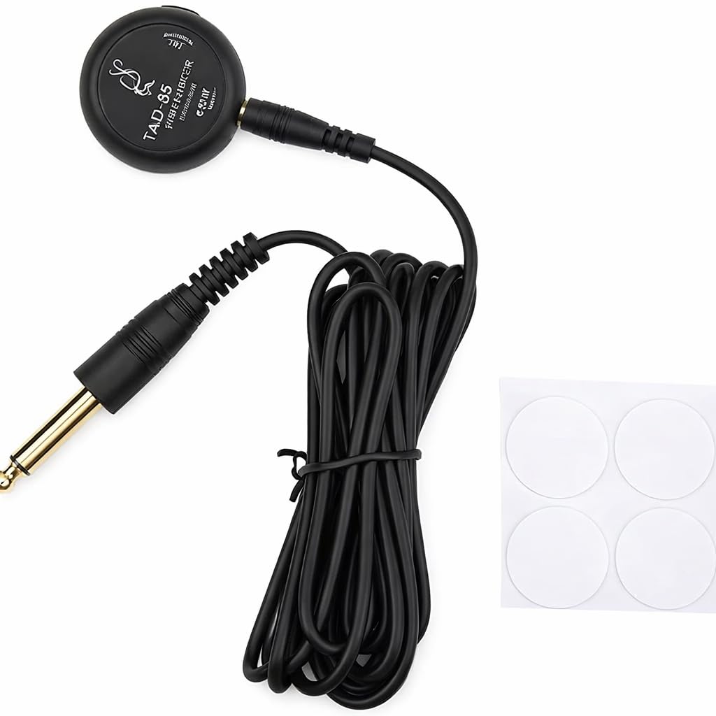 Mini Piezo Pickup, Contact Microphone Transducer for Acoustic Guitar Violin Ukelele