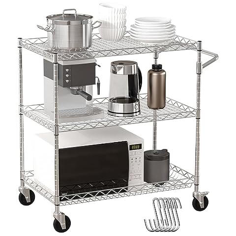 VEVOR 3-Tier Rolling Kitchen Utility Cart Cover