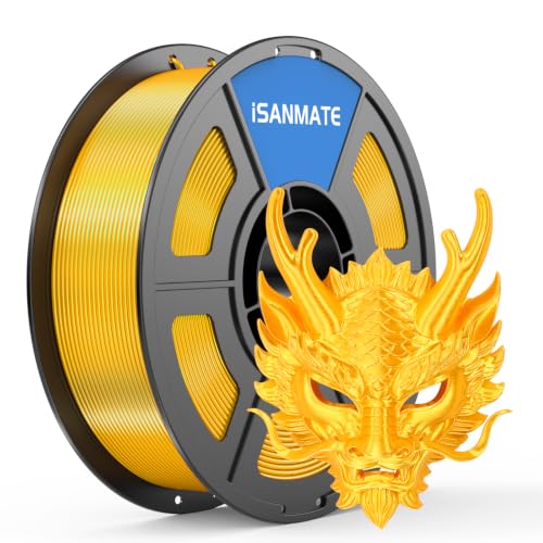 Image of iSANMATE Silk Gold PLA Filament 1.75mm 1kg for FDM 3D Printer