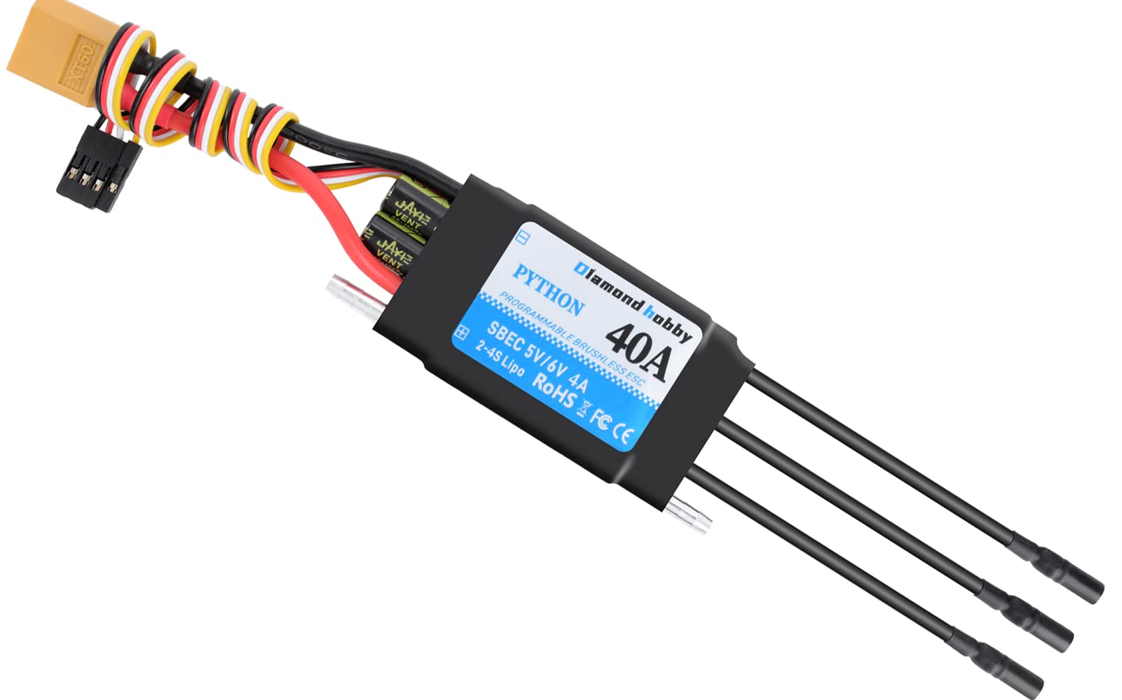 Rc Car Boat Esc 60a Brushless 5.8v 3a Bec Output À Prova D'á | Frete grátis