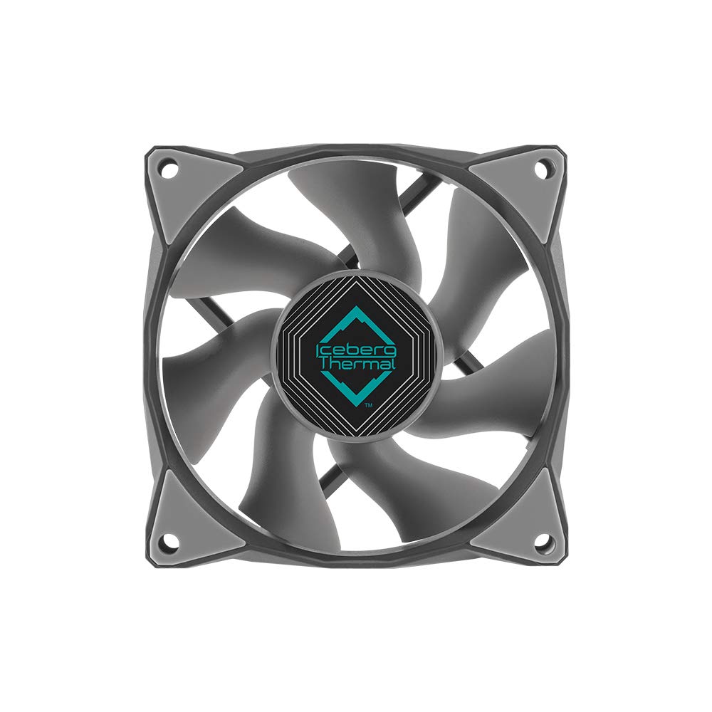 Iceberg Thermal IceGALE Xtra 80 mm - 3000 RPM, 4 Pin, PWM, performances extrêmes, ventilateur PC 80 mm (gris)