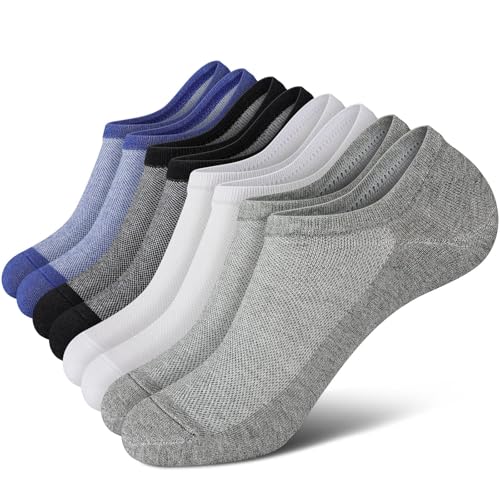 wernies No Show Men Socks, Low Cut Ankle Sock, Men Short Socks Casual Cotton Socks Size 11-13
