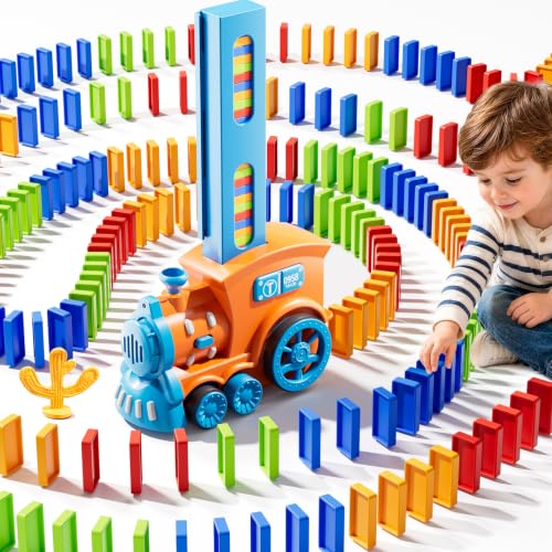 Auto Domino Train, 210 piezas bloq. STEM para edades 3-8 miniatura 1