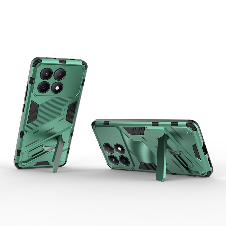 WOKEZ 360° Skyddsfodral för Xiaomi Poco X6 Pro - Grön och Stötsäker