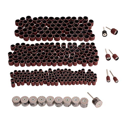 317Pcs Grit 240 Sanding Flap Wheel Abrasive Sanding Paper Grinding Polishing Disc 15x14x3mm YYDFPIIA