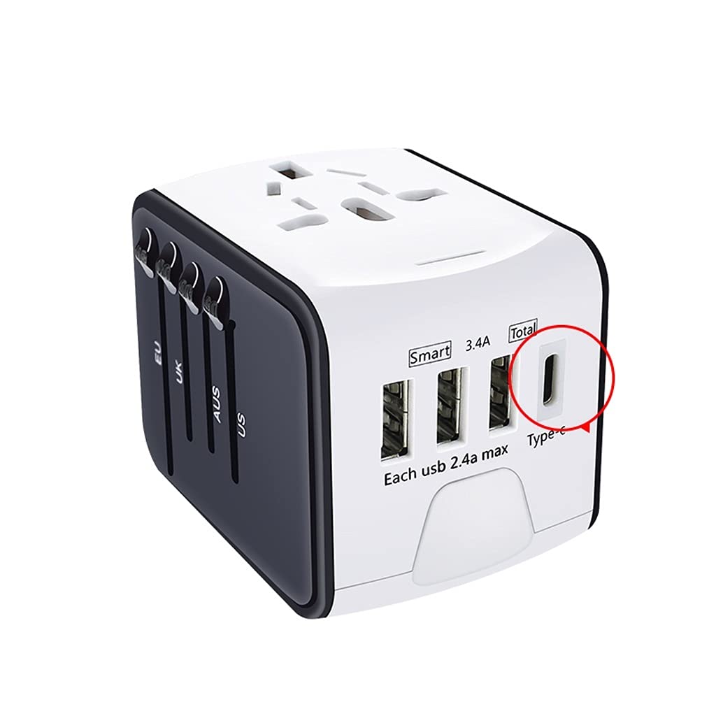 Adaptador de Viaje Universal Adaptador de Cargador de energía Internacional Convertidor de Enchufe multifunción Internacional portátil de Viaje