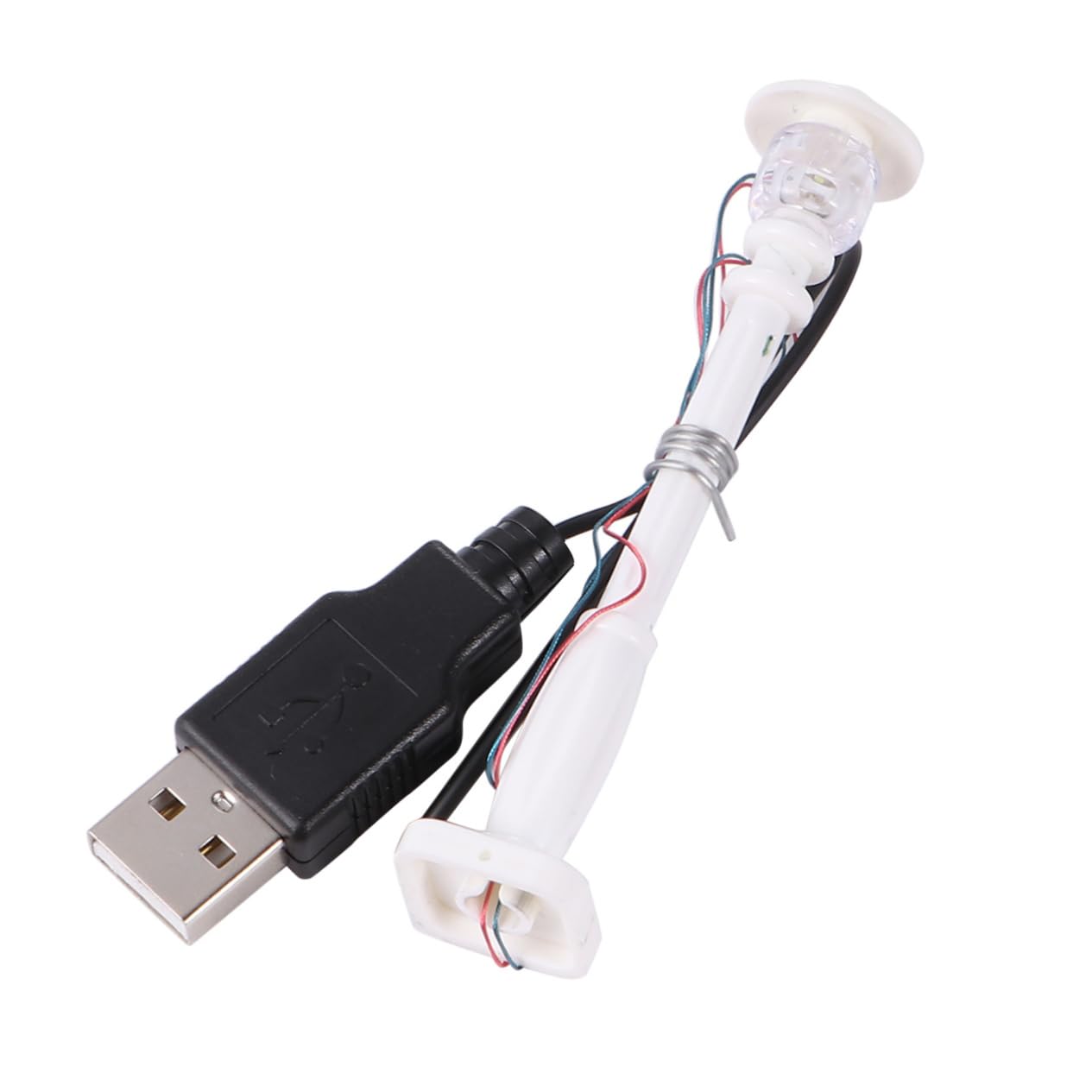 NAMOARLY 3Pcs LED Street Lamp Post Glow Component Miniature Decoration Light for Micro Landscape White with Wires and LEDs