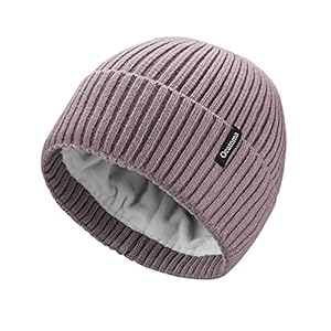 Ocatoma Beanie Hat for Men Women Warm Winter Knit Cuffed Beanie Soft Warm Ski Hats Unisex