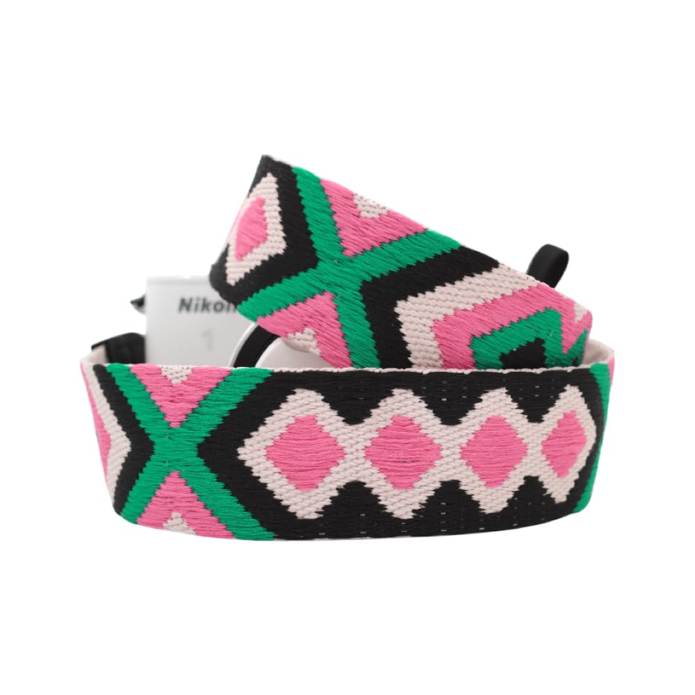 NONS Cute Camera Strap - Adjustable Vintage Quick Release Neck & Shoulder Strap for Fujifilm Instant and DSLR Cameras