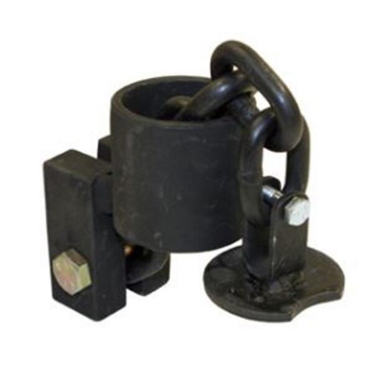 Buyers Products 1901006 Trailer Chain Tie Down, Load Limit 6,600 lbs, Sturdy Anchor Point for Flatbed Floors and Trailer Beds, Black