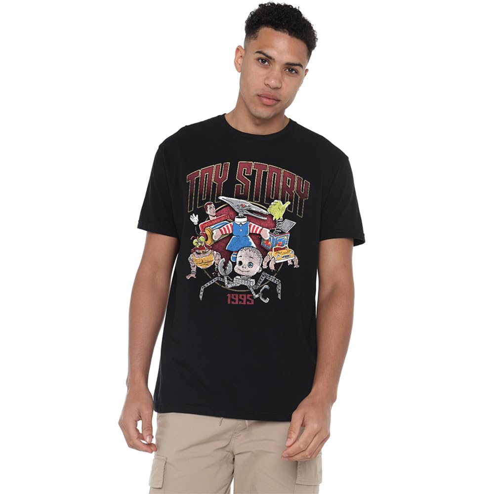 Disney Unisex Toy Story Sid'S Toys Rock T-Shirt, Black | Size: 2XL