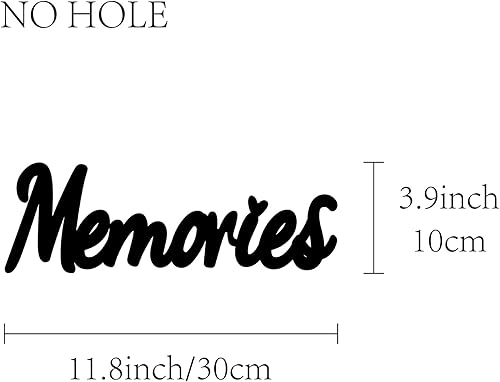 Miniatura 2 de CREATCABIN Memories - Letrero decorativo de madera para pared, diseño de tilo cortado con láser, escultura colgante decorativa para estudio de yoga,