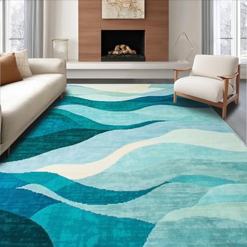 Tapete decorativo ODIKA plano 6x9 azul