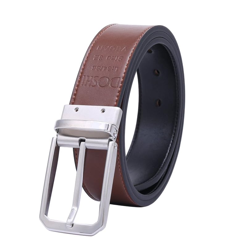 DOSHI Professional Reversible 1 - Polished SS Vegan Belt2