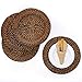 Rattan paper plate holders