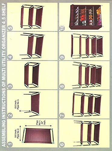 Image of OBBO 4-Layer Collapsible Shoe Rack - Space-Saving Shoe Organizer for Home, Closet, Hallway - Portable Foldable Storage Shelf for Shoes, Slippers, Boots - Compact and Durable Metal Frame-GREY