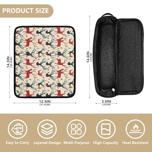 Christmas for Elegant Marble Hair Tools Travel Bag Heat Resistant Mat for Irons Straighteners Curling Iron Hair Care Accessories Portable Organizer Bag miniatura 4