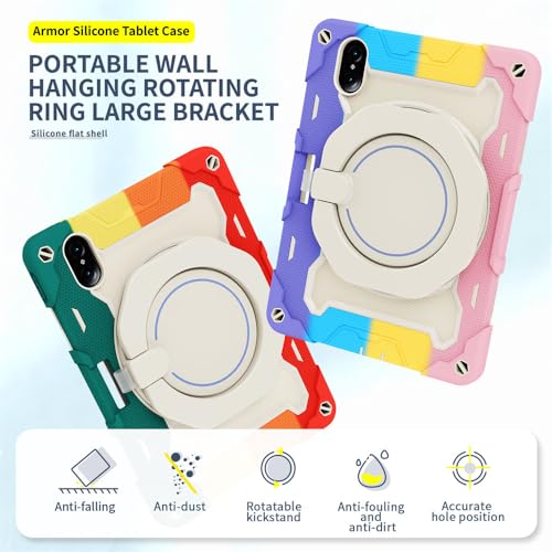 Coque Honor Pad V7 Pro silicone béquille rotative et bandoulière - 2