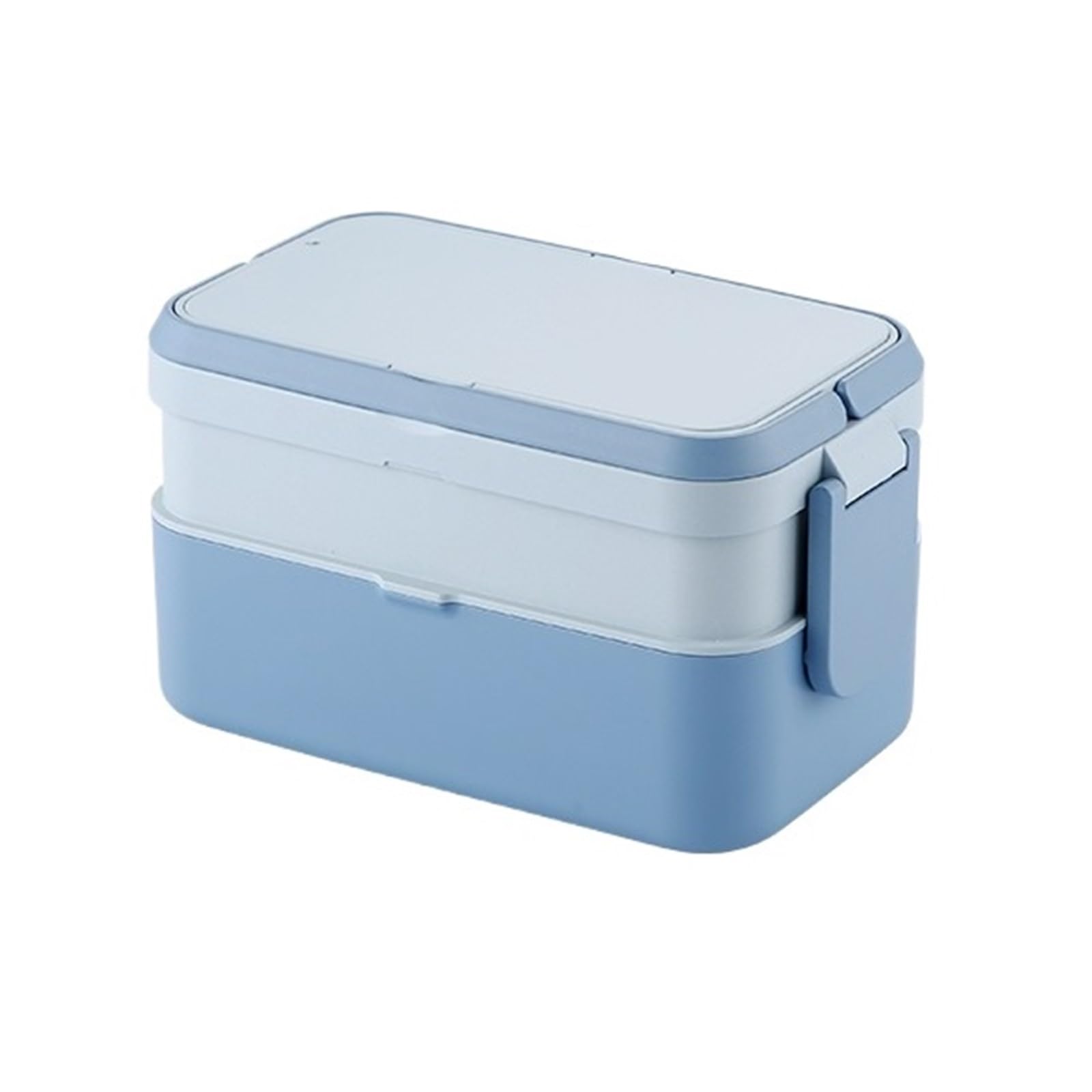 Genérico Fiambrera de picnic 3 en 1 Contenedores almacenamiento Bento for microondas doble capa(2 in 1 Double Layer)