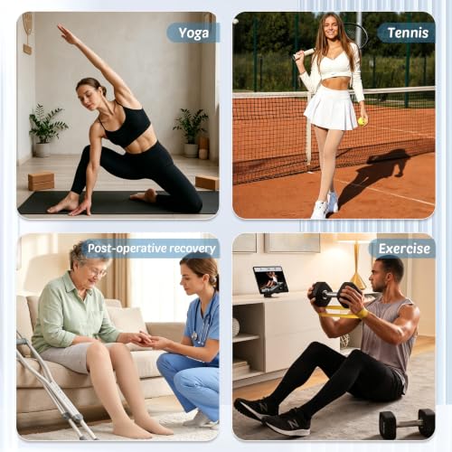 Image of 15-20mmHG Graduated Compression Pantyhose for Women Men,Medical Compression Tights, Support Hose, Compression Leggings for Varicose Veins, Edema