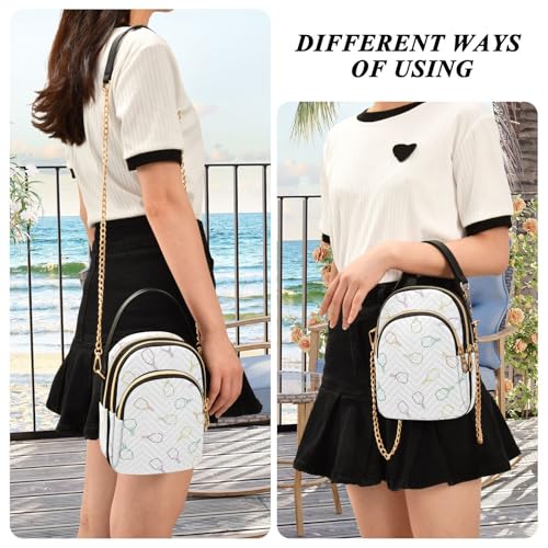 Image of MCHIVER Golf Crossbody Bag for Women Cell Phone Purse Wallet with Removable Chain Shoulder Handbag