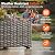 Wisteria Lane Patio Furniture Set, 5 Pieces Wicker Outdoor Furniture for All Weather, Patio Sofa with High Backrest Support and Wide Armrest for Backyard, Balcony, Deck, Porch, Ash Gray