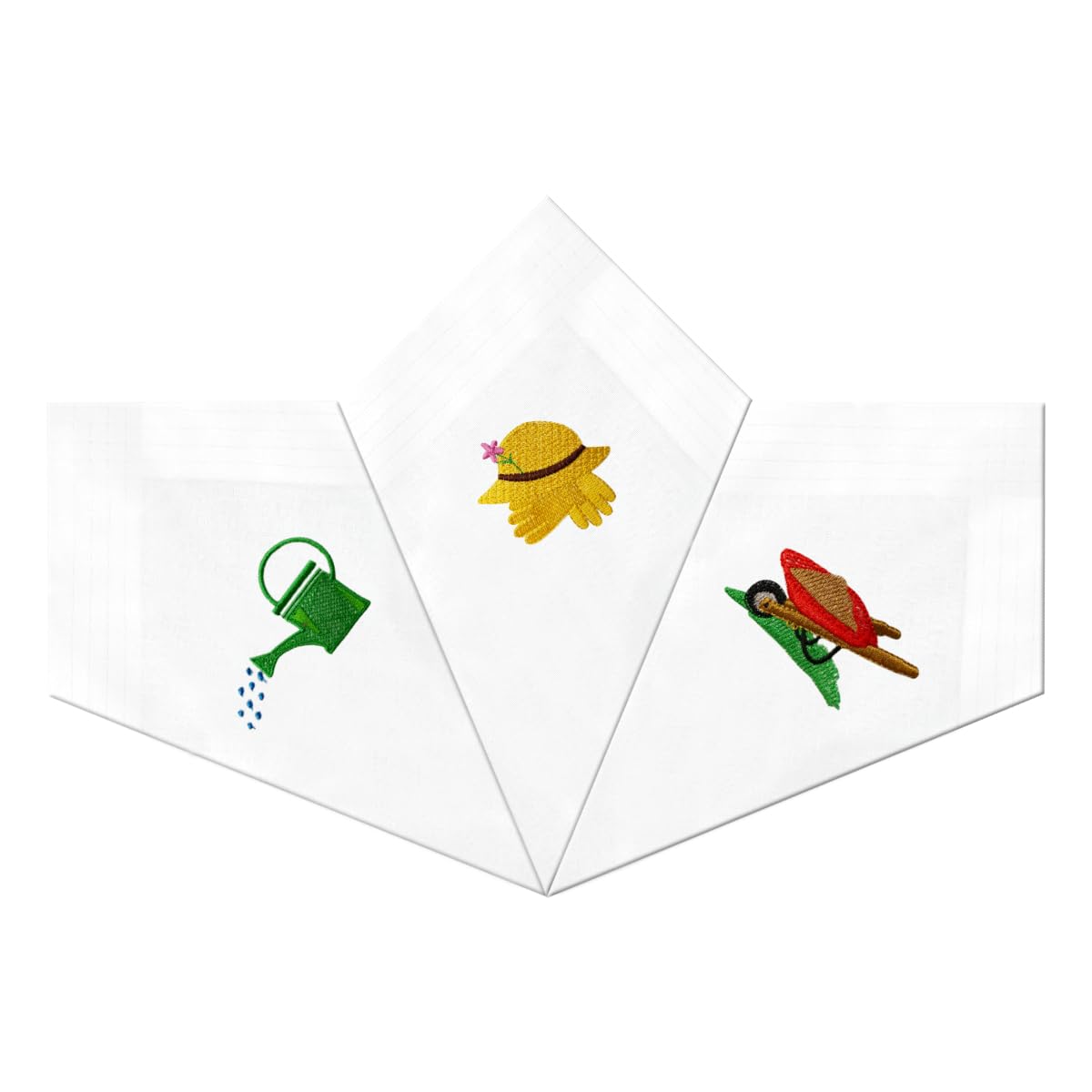 Warwick & Vance Gardening Embroidery Handkerchiefs 100% Cotton from B&Q