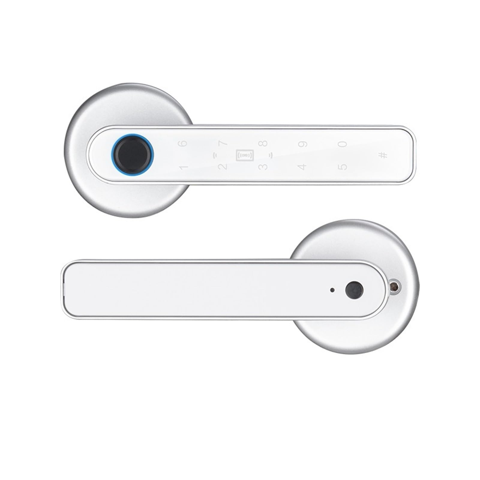 Smart Door Lock, Biometric Fingerprint Password Key Unlock TTLOCK APP Control Type-C Emergency Charge