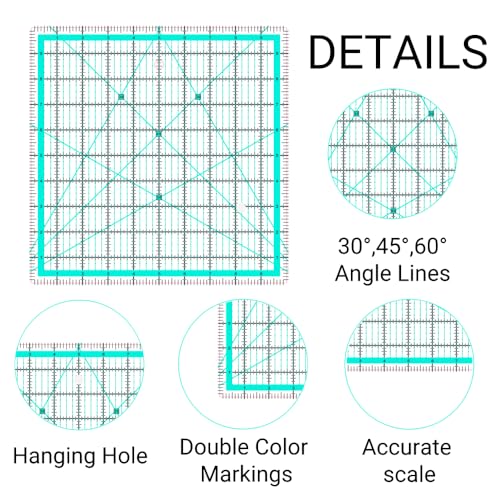 Règle de matelassage en acrylique de 2,9 mm pour des découpes nettes et durables - 3