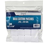 Gunslick 500-Count Bulk Cotton Patches (.243-.270 Caliber)