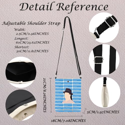 MNIGIU ITYSL Tv Show Inspired Gift Tim Robinson Quote Crossbody Bag for Tv Show Fans3