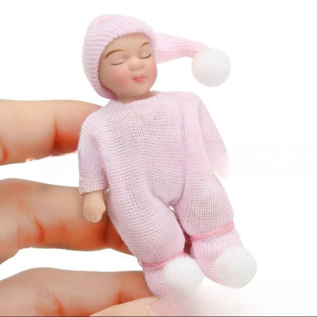 Miniature Baby Doll for Dollhouse | Cute Infant Figurine | Dollhouse Nursery Room Decor & Collectible Accessory-image-40
