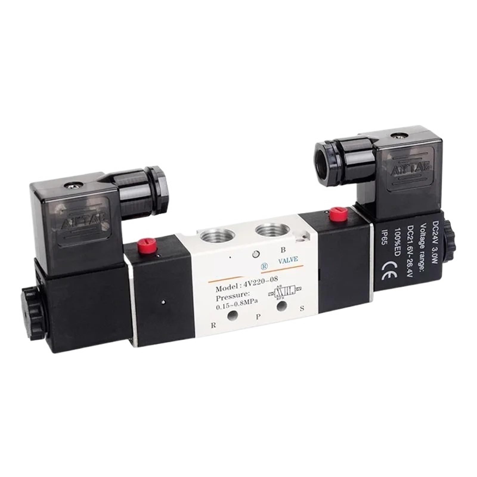 Distributeur 4V320-08 DC12V pour stopper les pertes de pression et retards d'inversion