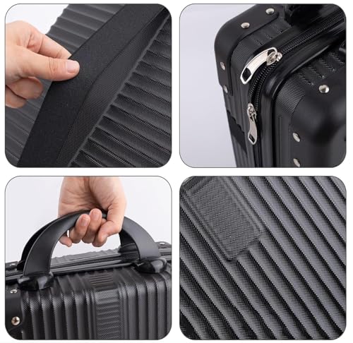 Image of GVND Makeup Organizer Bag for Women - Travel Cosmetic Kit Storage Organiser Pressure-Proof Makeup Carrying Case, Lightweight Small Hard Shell Cosmetic Travel Case