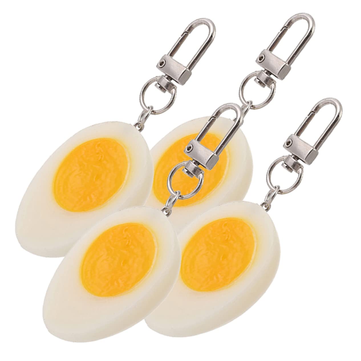 BESTYASH Portachiavi Sodo Borsa Tazza Moschettone Anelli D' Per Friggere Le Uova Incantesimi Di Portachiavi Creatore Di Morsi D' Dash Cuociuova Catena Pvc