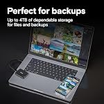Crucial X9 2To SSD Portable, Jusqu'à 1050Mo/s, USB 3.2 USB-C, Disque Dur à État Solide Externe, Compatible avec Windows, Mac, & Android, Stockage Fiable pour Jeux, Fichiers, & Sauvegardes, Noir - CT2000X9SSD902