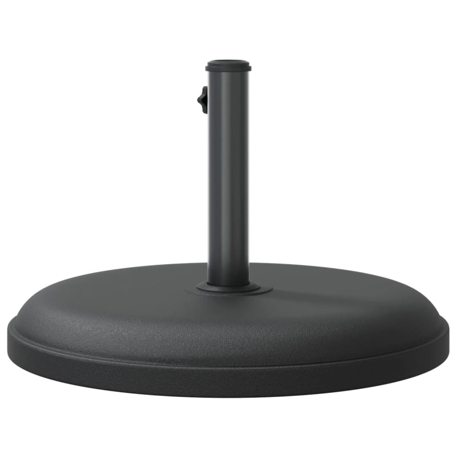 Gecheer Base per Ombrellone, Stabile e Robusta con Manopola di Fissaggio, Ø49,5 cm x 32 cm, Plastica e Cemento con Tubo in Ferro, Adatta a Pali da 32/35/38 mm, per Esterno e Terrazza