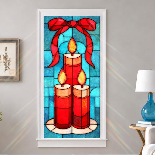 Vinilo decorativo para ventana navideña 17.3 x 39.4 pulgadas