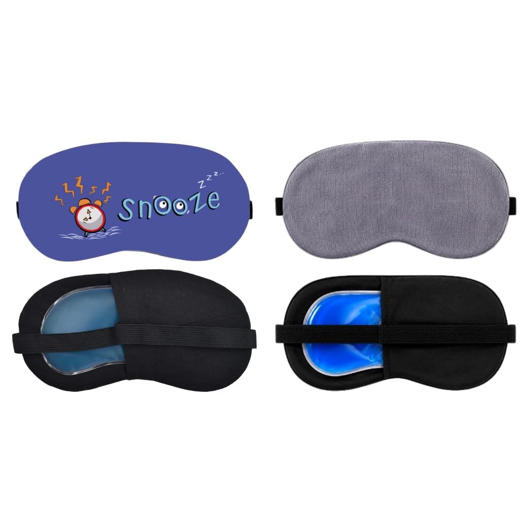 samtrish sleep eye mask for women men, pack of 2 soft blindfold sleeping mask with adjustable strap for travel night sleep, st-em-10_o-3