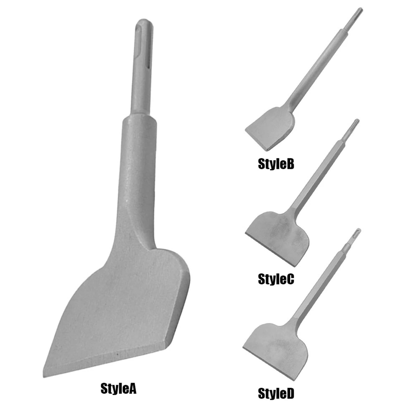 Set di Scalpelli Set di scalpelli curvi in ​​carburo di tungsteno Scalpello for piastrelle piegato Scalpello for trapano a percussione for impieghi gravosi for piastrelle Intonaco Muro Calcestruzzo